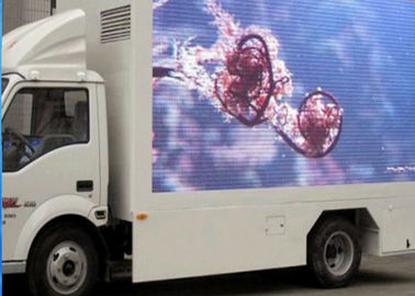 IP65 Video Digital Truck gắn màn hình LED đầy màu sắc 10mm Pixel Pitch