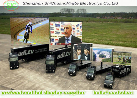 Màn hình LED di động ngoài trời P5 trên xe tải, khoảng cách điểm ảnh 5mm, IP65