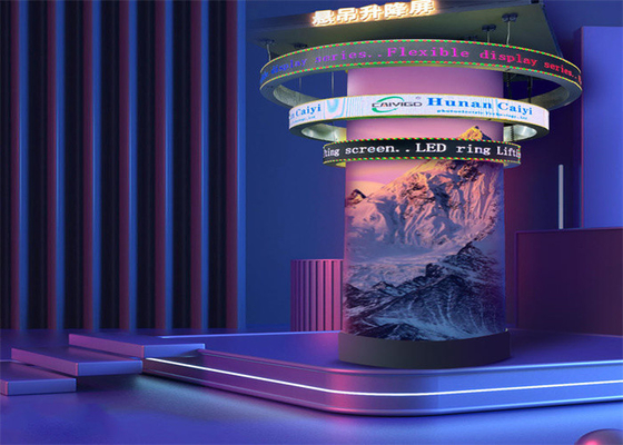 Mô-đun mềm linh hoạt P3 P4 P2.5 Mô-đun tròn gấp SMD 2121 Soft Circle Video Wall