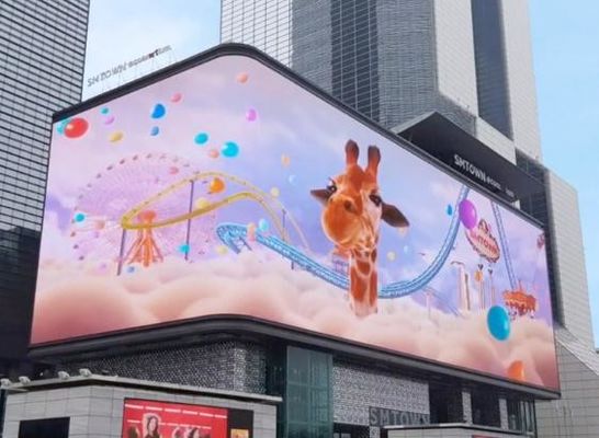 Giá tốt Màn hình LED cong ngoài trời Màn hình màu đầy đủ linh hoạt Màn hình mắt trần siêu rõ ràng trực tuyến