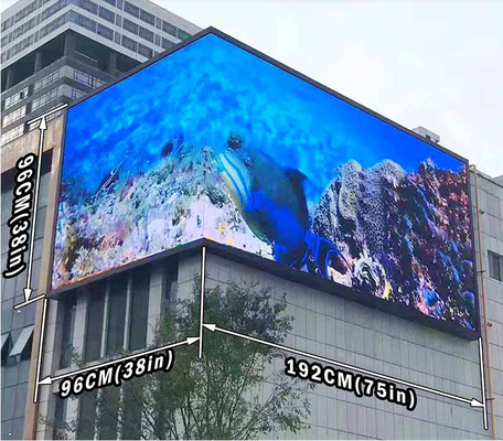 P6 Màn hình nhôm LED quảng cáo ngoài trời đầy màu sắc 3 năm bảo hành