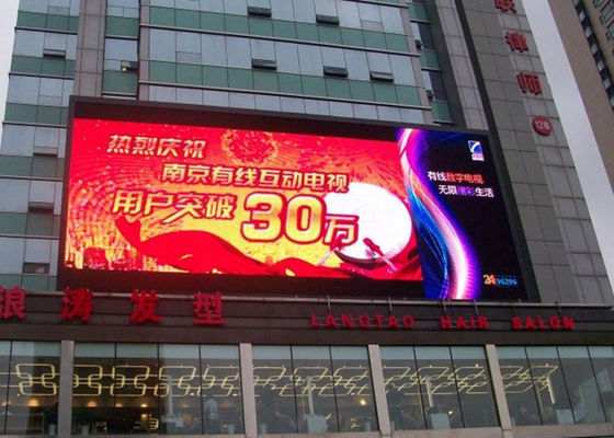 Màn hình LED đầy màu ngoài trời P8 8mm Pixel 32x16 Dots