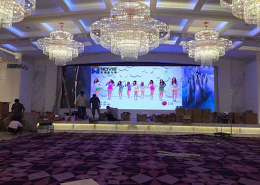 Tỷ lệ làm mới cao hơn màn hình LED sân khấu đầy màu trong nhà cho hội nghị Trad Show Exhibit