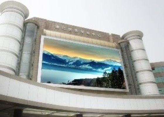 Màn hình LED đầy màu ngoài trời P10 10mm Pixel Pitch IP65 chống nước Độ sáng cao