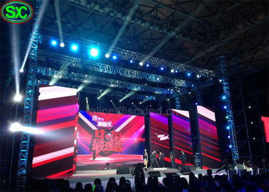 Thuê màn hình LED cong mô-đun hiển thị 4.81mm Pixel Pitch 500x500mm Cabinet