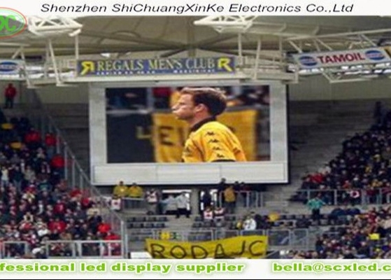 P10 sân vận động LED hiển thị đầy màu sắc, màn hình video LED độ sáng cao sân vận động LED hiển thị