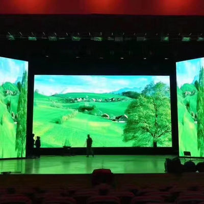 Indoor P3.91LED Stage Curtain Screen Background Quảng cáo Cho thuê HD Không kéo màn hình LED đầy màu sắc