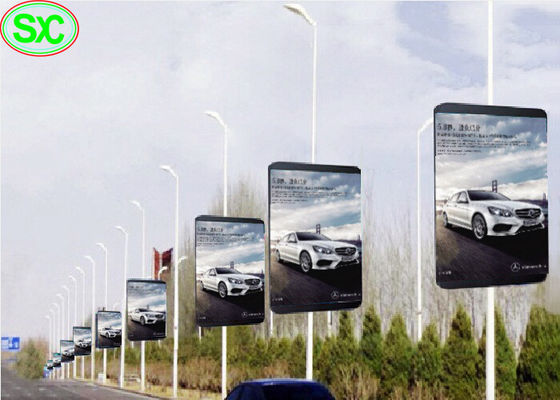P6 Pole waterproof led screen Signs WIFI 4G for Outdoor Advertising Street