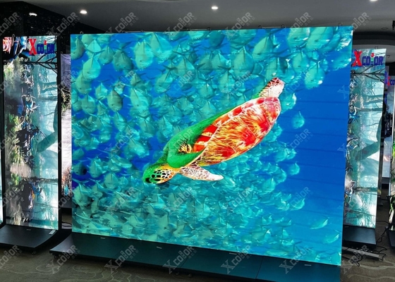 Màn hình sân khấu lớn cực rõ ràng đầy màu sắc P3.91 Màn hình LED trong suốt với tốc độ làm mới cao 3840HZ