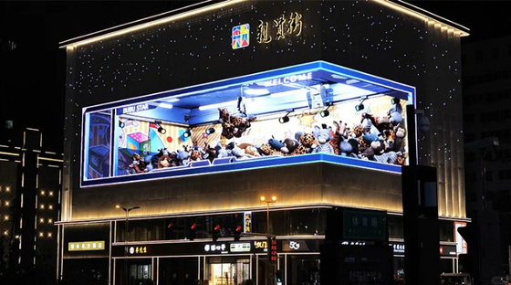 P2.5 Quảng trường ngoài trời màn hình LED cong Đĩa hiển thị video LED tùy chỉnh