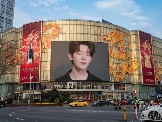 Cho thuê màn hình cong - Die-Cast Aluminum Road Advertising Screen Kiểm soát nước ngoài P16 DIP LED