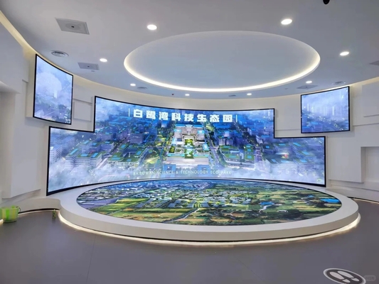 DIP Curved Screen Fixed/Rental Advertising P16 Outdoor LED Screen Video Wall Display Độ phân giải cao