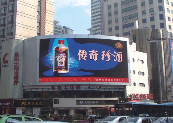 Màn hình khổng lồ HD P10 ngoài trời đầy đủ màu LED hiển thị Video Wall quảng cáo thương mại