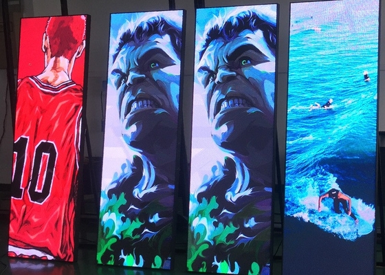 Màn hình poster màn hình quảng cáo thẳng đứng P2.5 Small Pitch Smart Indoor 1R1G1B HD LED Screen