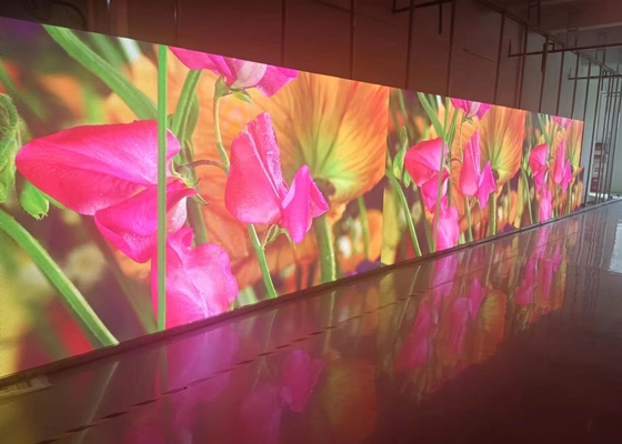 Tủ nhôm đúc chết trong nhà màn hình LED đầy màu RGB LED Bảng quảng cáo hiệu quả năng lượng cao