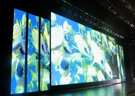 SMD LED Video Screen Die-Cast Aluminum P4 / Indoor Stage LED Display với mật độ 62,500/M2