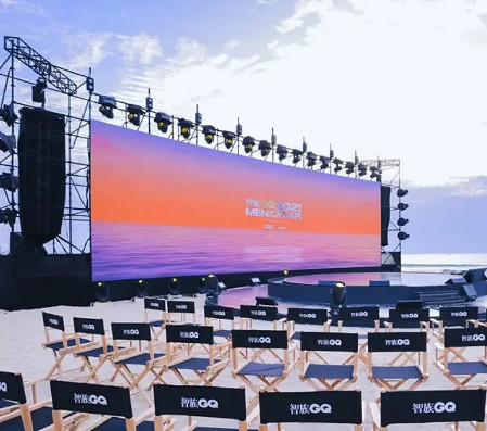 P4 Độ phân giải cao Full Color SMD LED Zigzag Screen, 768mm*768mm, Bảo hành 3 năm