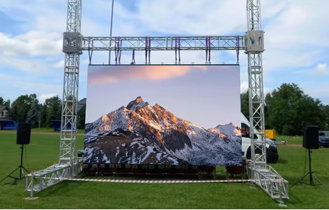 UL ISO2001 Chứng nhận chống nước ngoài P10 RGB LED TV tường SMD3528