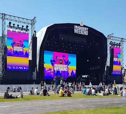 Màn hình LED P8 ngoài trời, đầy đủ màu sắc, IP65 chống nước, 5000cd, SMD2121