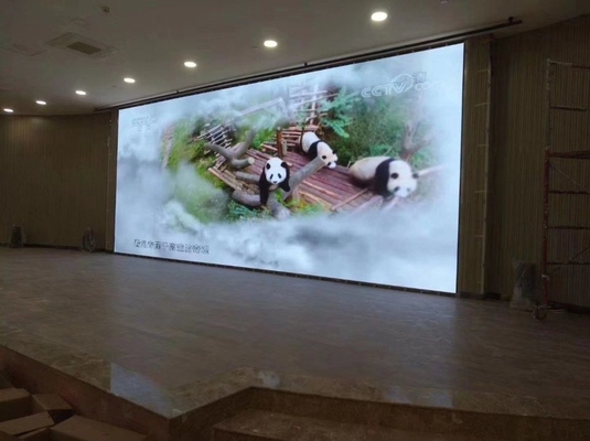 Hiển thị bảng quảng cáo nhôm cao độ phân giải nội thất đầy màu sắc LED cho sân khấu và phòng hội nghị