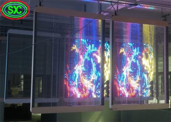 Màn hình LED trong nhà trong suốt có độ ổn định cao với thiết kế tấm cực mỏng chống thời tiết