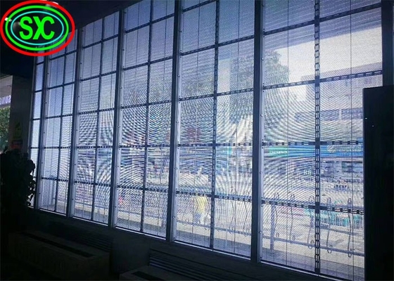 Màn hình LED trong nhà trong suốt có độ ổn định cao với thiết kế tấm cực mỏng chống thời tiết