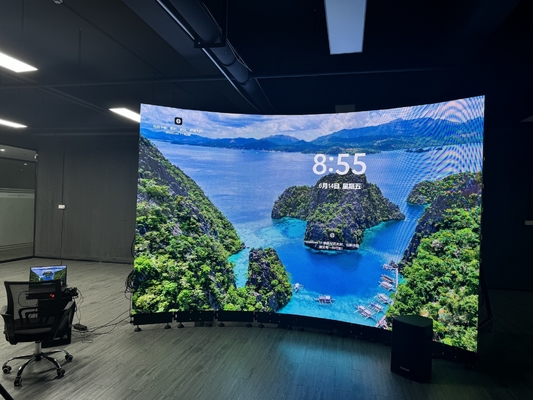 Chiếc màn hình cho thuê có thể tháo ra HD Glass Crystal Chip P5 màn hình LED trong suốt