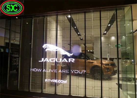 Màn hình LED trong suốt với thời gian hoạt động trung bình 1000 giờ không lỗi, phương pháp điều khiển và trọng lượng tủ 6.2kg