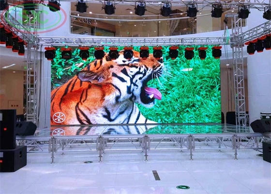 HD Indoor P6 Stage Background Events LED Rnetal Video Bức tường màn hình hiển thị LED