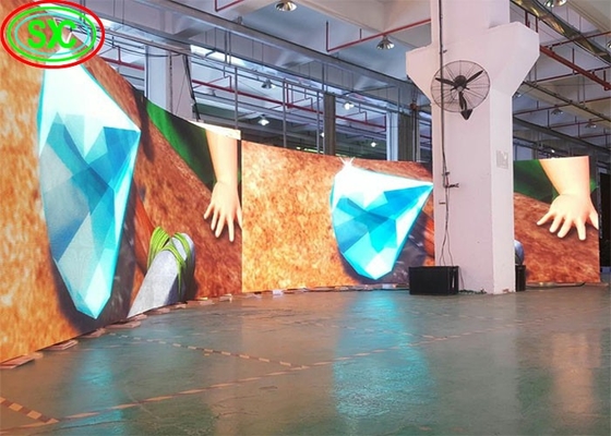 Không ồn P3 P4 Nội thất màn hình LED đầy màu sắc Cho thuê màn hình LED độ sáng cao Cho thuê