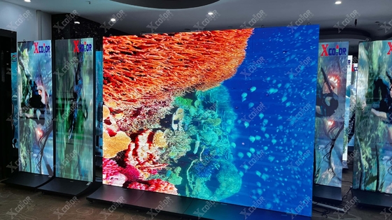Màn hình tường video LED trong nhà P4 đầy đủ màu tiết kiệm năng lượng cho phòng họp nhà thờ