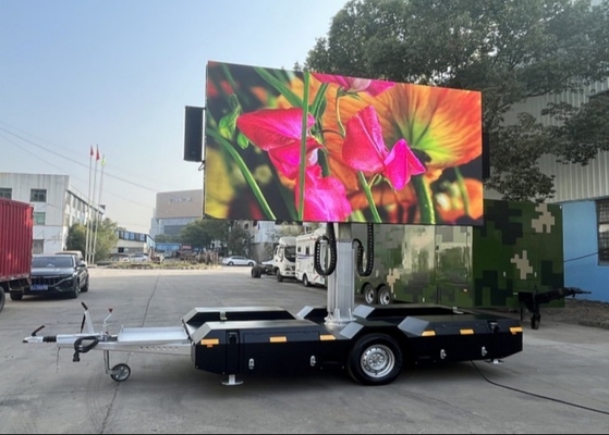 Quảng cáo trên đường đi P3 Đèn hiển thị LED xe tải di động với cài đặt trên xe tải và tần số làm mới cao