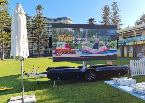 Bên ngoài Full Color Mobile Truck Led Display Panel Led Mobile Billboard Không thấm nước
