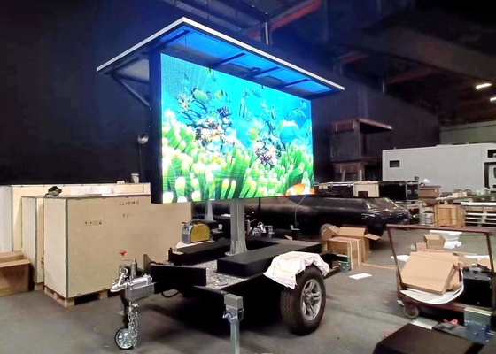 Pixel Pitch 5mm Mobile Truck màn hình LED tùy chỉnh kích thước cao chống nước Đèn di động dễ cài đặt
