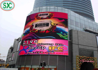 P10 Bên ngoài Full Color LED Die-Cast Aluminium Screen Không thấm nước 8000 Cd / sqm