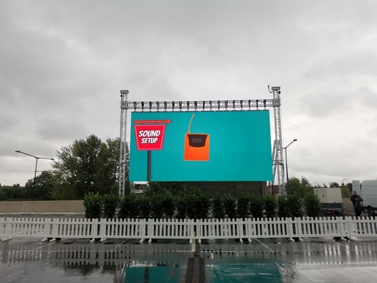 Small Pitch P2.5 Outdoor Advertising LED Billboard Độ sáng cao màn hình LED đơn &amp; hai màu độ cao