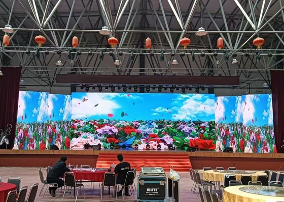 Thuê mô-đun mềm đa màn hình P6 màn hình video LED ngoài trời chống nước HD độ phân giải cao