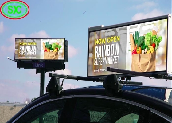 Full Color P5 Car LED Sign Display LED Video Display với tủ nhôm