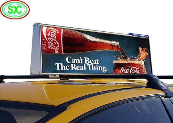 5mm Pitch Size Outdoor Car LED Sign Display với diện tích hiển thị 96 * 32 Cm
