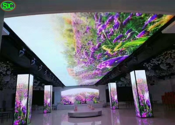 Màn hình rèm LED trong nhà/ngoài trời cho thuê HD, Tường video LED linh hoạt COB P1.5