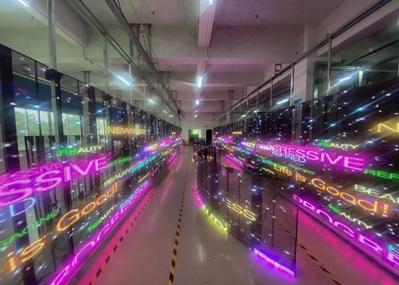 Giá tốt Full Color Transparent Rental Outdoor 2500 Nits P3.91 Màn hình LED minh bạch trực tuyến