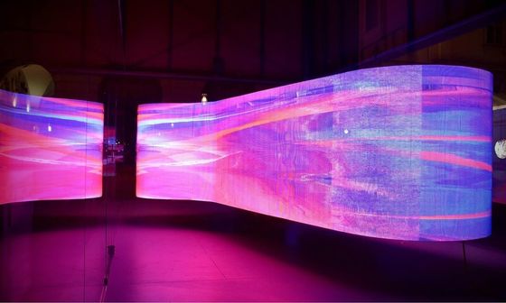 Giá tốt p10 Màn hình LED linh hoạt bằng sắt cong đầy màu sắc chống nước Epistar Chip Video Display trực tuyến