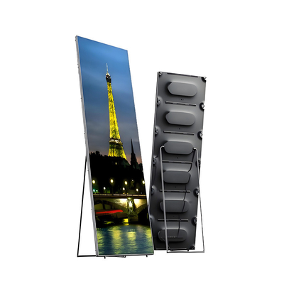HD LED Poster Display P2.5 Full Color Floor Standing Advertisement 1/16 Bức tường quét