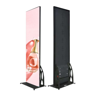 P2.5 Hiển thị video đầy màu sắc trong nhà Bảng quảng cáo đứng LED Mảnh gương Màn hình di động