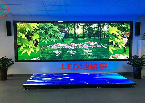 Nội thất ngoài trời 4.81mm màn hình sàn nhảy LED 500x1000mm tủ đầy màu sắc