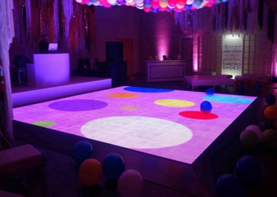 Full Color P10 LED Dance Floor Light 320*160mm Module Aluminum 1/4 Scan IP65 chống nước