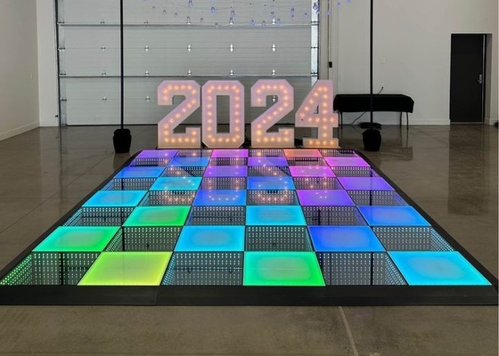 Full Color P10 LED Dance Floor Light 320*160mm Module Aluminum 1/4 Scan IP65 chống nước