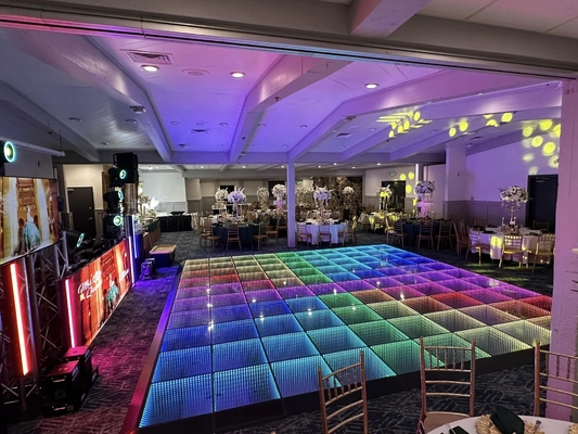 Nội thất SMD3535 âm thanh hoạt động DJ Led Disco sàn khiêu vũ ấm áp tấm chùm trắng