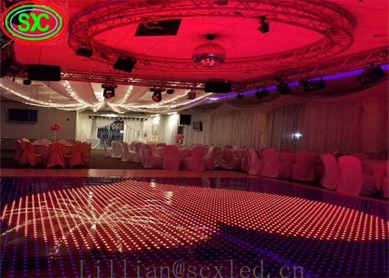 Sự kiện tiệc nội thất ngoài trời Led Dance Floor Screen 500 * 1000mm Cabinets Full Color