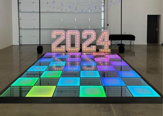 Bên trong Bên ngoài 4,81mm Pixel Waterproof LED Dance Floor Panel IP65 500x500mm